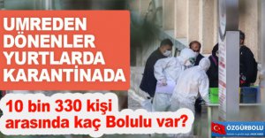 İŞTE KARANTİNADAKİ BOLULU SAYISI