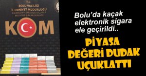 KAÇAK ELEKTRONİK SİGARA ELE GEÇİRİLDİ