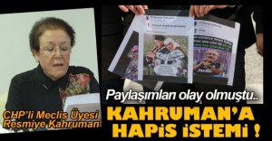 KAHRUMAN'A HAPİS İSTEMİ