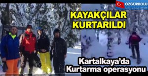 KAYAKÇILAR KURTARILDI