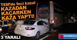 KAZADAN KAÇARKEN KAZA YAPTI !