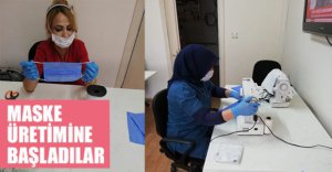 KENDİ MASKELERİNİ ÜRETİYORLAR