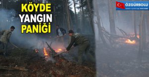 KÖYDE YANGIN PANİĞİ