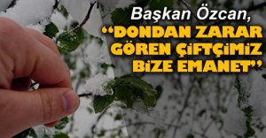 MAĞDUR OLAN ÇİFTÇİYE BELEDİYEDEN YARDIM ELİ