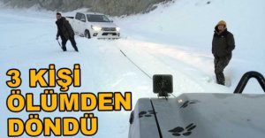 MAHSUR KALAN 3 KİŞİ KURTARILDI