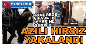 MASKELİ HIRSIZ YAKAYI ELE VERDİ