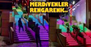 MERDİVENLER RENGARENK..