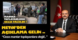 FATİH METİN'DEN MANTAR AÇIKLAMASI