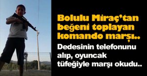 MİNİK MİRAÇ’IN KOMANDA MARŞI BEĞENİ TOPLADI