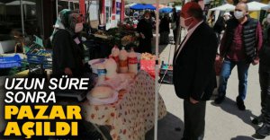 O İLÇEMİZDE PAZAR AÇILDI