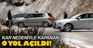 O YOL ULAŞIMA AÇILDI