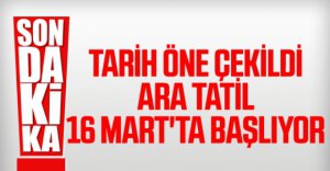 OKULLARA KORONAVİRÜS TATİLİ...