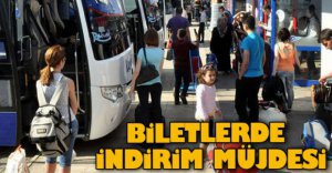 OTOBÜS BİLETLERİNE İNDİRİM  MÜJDESİ