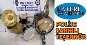 POLİSE ŞARKILI TEŞEKKÜR