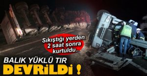 SIKIŞTIĞI YERDEN 2 SAAT SONRA KURTULDU