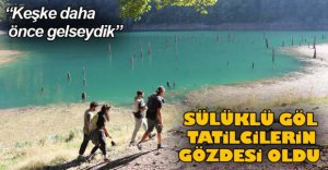 SÜLÜKLÜ GÖL TURİSTLERİN GÖZDESİ OLDU