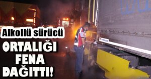 TIR ALEVLER İÇİNDE KALDI..