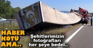 TIR REFÜJE DEVRİLDİ