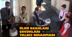 ÜLKÜ OCAKLARI ÇOCUKLARI YALNIZ BIRAKMADI