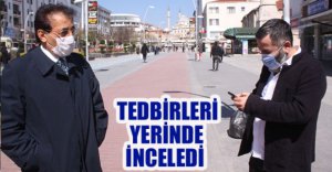 VALİ ÜMİT TEDBİRLERİ YERİNDE İNCELEDİ