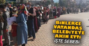 VATANDAŞLAR BELEDİYEYE AKIN ETTİ