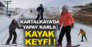 YAPAY KARLA KAYAK KEYFİ