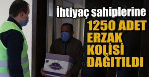 YARDIM KOLİSİ DAĞITILDI