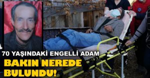 YAŞLI ADAM BAKIN NEREDE BULUNDU !