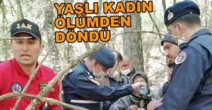 YAŞLI KADIN ÖLÜMDEN DÖNDÜ