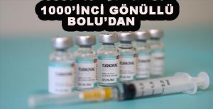 1000'İNCİ GÖNÜLLÜ BOLU'DAN