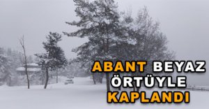 ABANT BEYAZ ÖRTÜYLE KAPLANDI