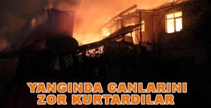 AHŞAP EV KÜLE DÖNDÜ