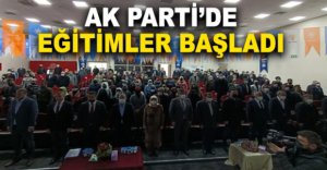AK PARTİ’DE EĞİTİMLER BAŞLADI