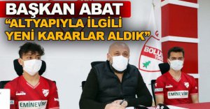 "ALTYAPIYLA İLGİLİ YENİ KARARLAR ALDIK"