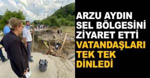 AYDIN SEL BÖLGESİNİ ZİYARET ETTİ
