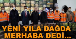 BAKAN YENİ YILA BOLU DAĞI'NDA GİRDİ...