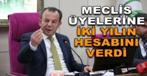 BAŞKAN ÖZCAN MECLİS ÜYELERİNE 2 YILIN HESABINI VERDİ
