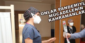 BAŞKAN ÖZCAN’DAN SAĞLIK ÇALIŞANLARINA ÇİÇEKLİ KUTLAMA
