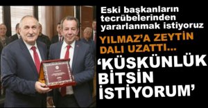 BAŞKAN ÖZCAN'DAN YILMAZ'A ZEYTİN DALI