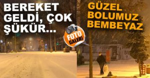 BEKLENEN KAR SONUNDA GELDİ...