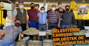 BELEDİYENİN CAMİSİNE BİR DESTEK DAHA GELDİ