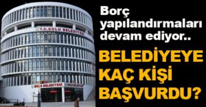 BELEDİYEYE KAÇ KİŞİ BAŞVURDU?