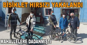 BİSİKLET HIRSIZI YAKALANDI