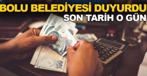 BOLU BELEDİYESİ DUYURDU !