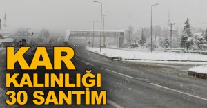 KAR YAĞIŞI ULAŞIMI YAVAŞLATTI