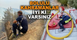 BOLU İTFAİYESİNİN YÜREKLERİ YAKAN O ANLARI