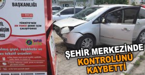 ŞEHİR MERKEZİNDE KAZA