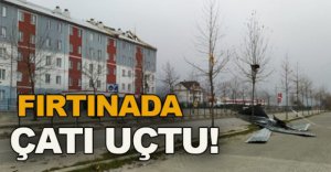 BOLU'DA YURDUN ÇATISI UÇTU
