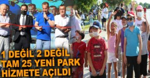 BOLU'DA 25 YENİ PARK HİZMETE AÇILDI