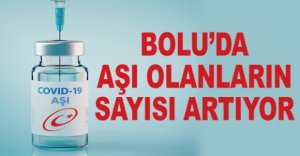 BOLU’DA AŞI OLANLARIN SAYISI ARTIYOR
